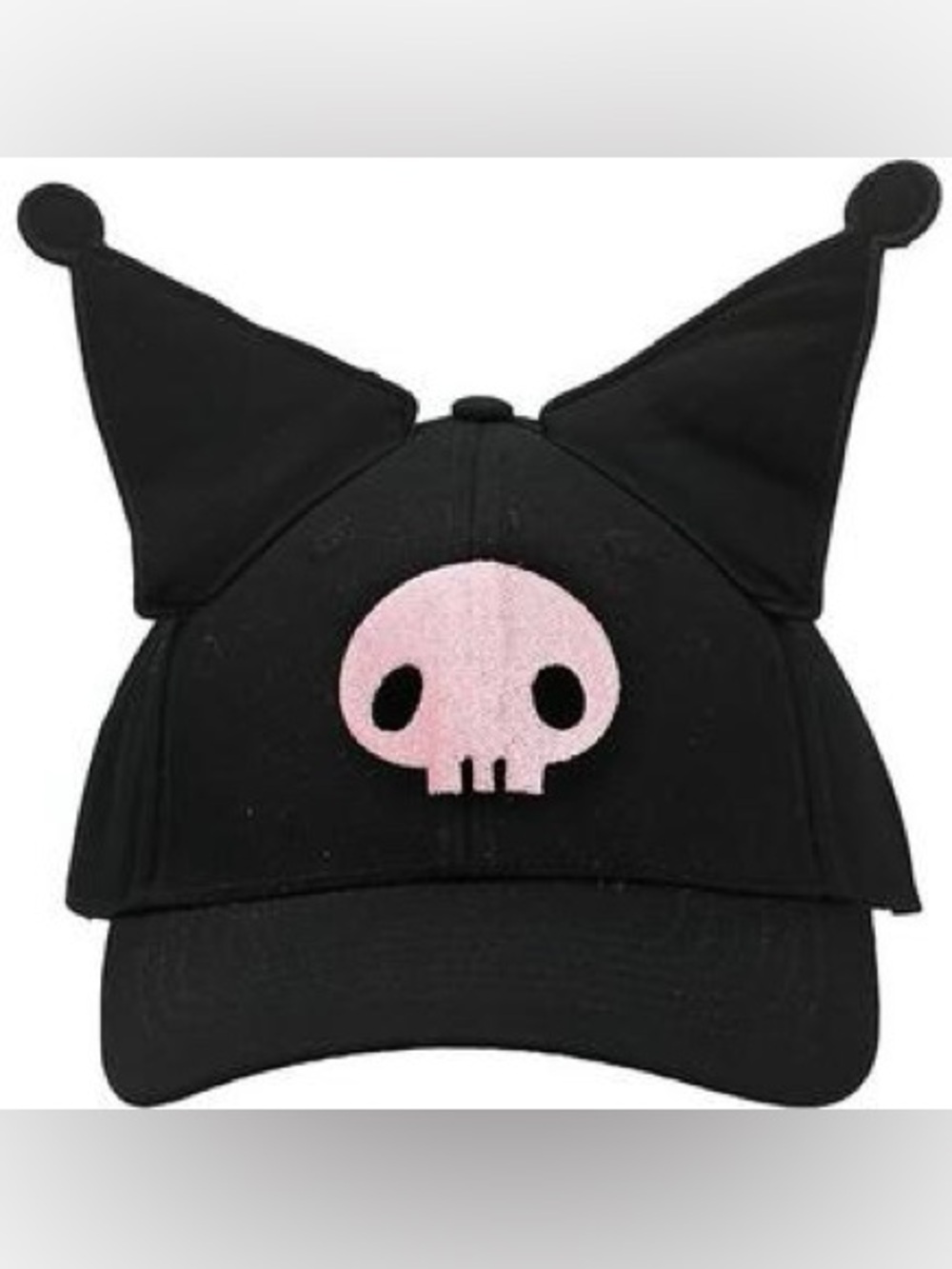 NWT Sanrio Kuromi 3D Ear Cosplay Baseball Cap